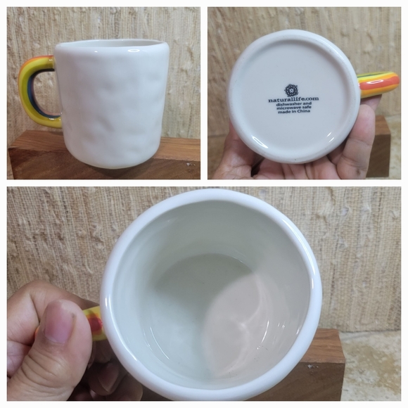 Natural Life Coffee Mug 338 “You Make World A Better Place” Rainbow Handle - Picture 2 of 2